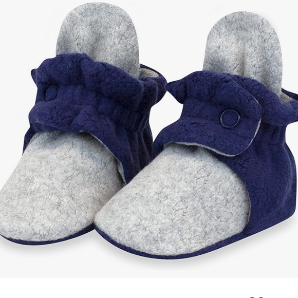 Zutano fleece baby bootie with two snap closure - Picture 1 of 7
